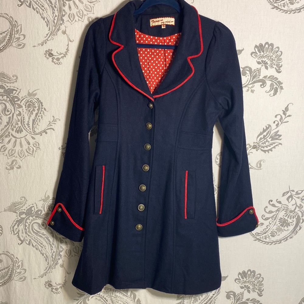 Retro wool coat /dress size 10‎ woman’s